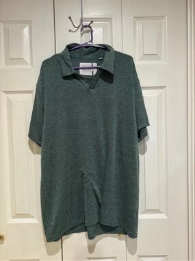 Ike Behar Men's Polo in Deep Forest Green